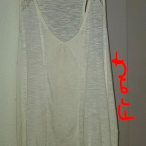 Route 66 Tank Top Racer back with lace.